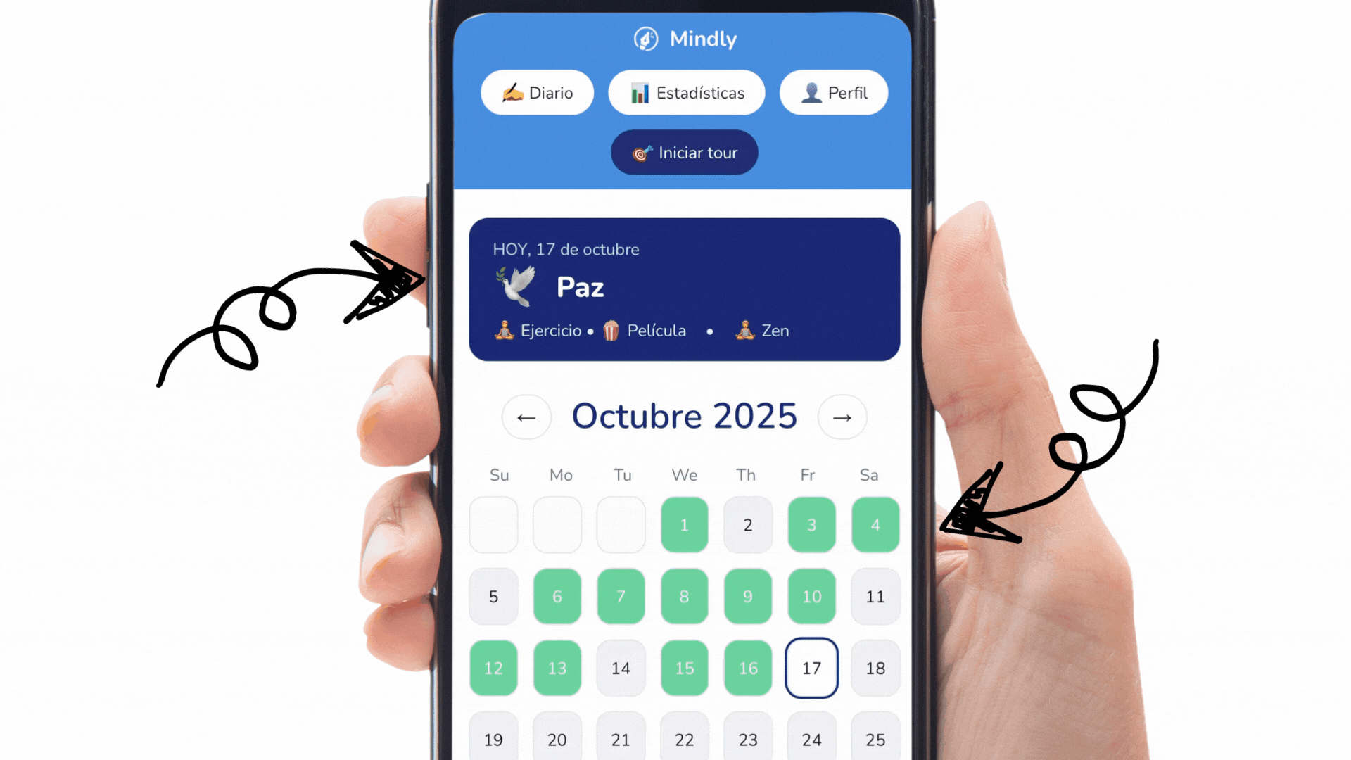 Diario abierto con lápiz